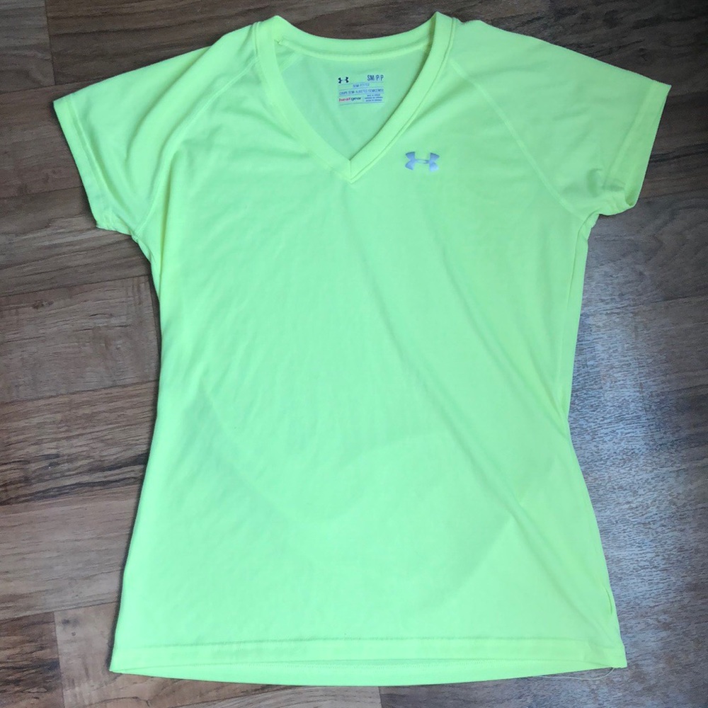 Neon Yellow Under Armour Shirt!!